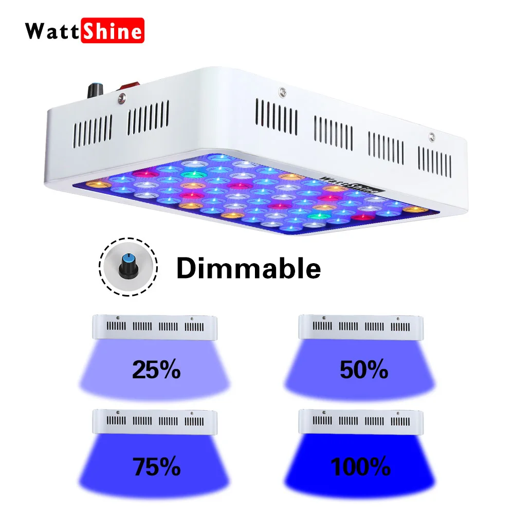 

Full Spectrum Dimmable Fish Tank Light Led Grow Light Marine Reef Coral Plant Growth For Saltwater Freshwater Aquarium Lighting