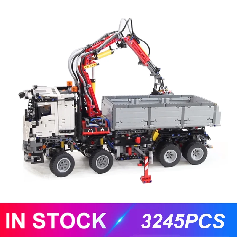 New LepinBlocks 20005 Truck Car Compatible 42043 Technic Banz Arocs 3245 Model Building Bricks Educational Toys Christmas Gift | Игрушки и