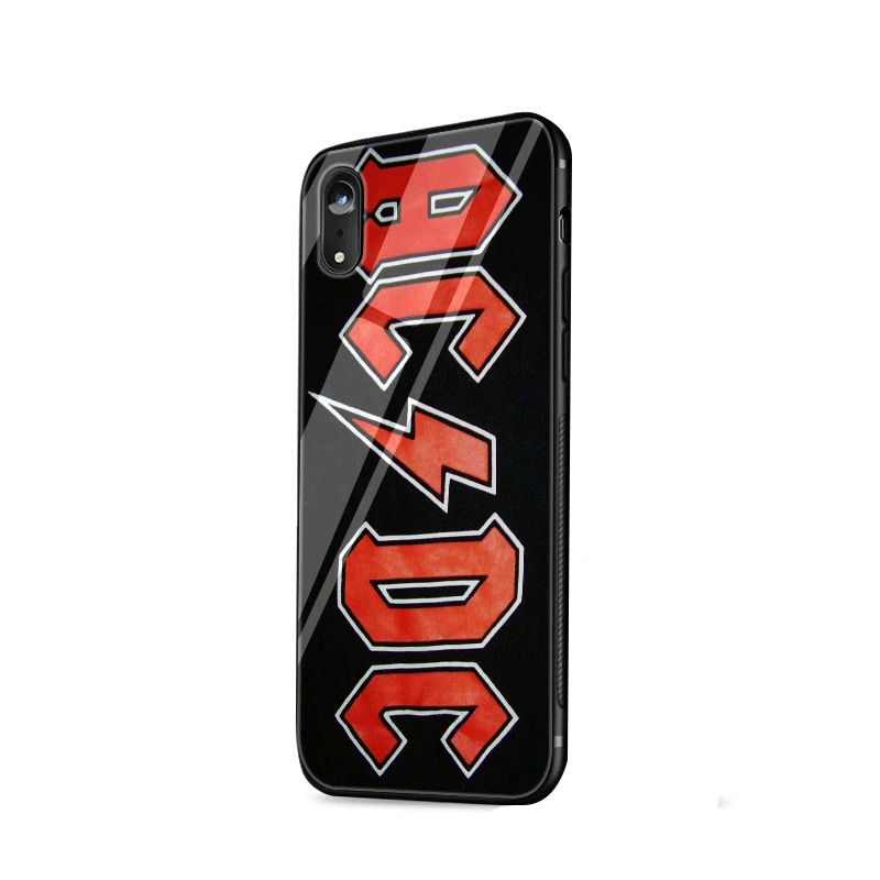 Desxz Ac Dc черный лед тяжелый металл музыка ТПУ чехол для iPhone XR X XS Max 5 5S 6 6s 7 8 Plus