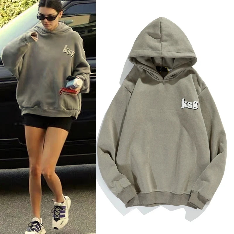 XNWH Hoodie Casual Streetwear Letter Printing Hedging Casual Hooded Men and Women Sports Fall Winter 