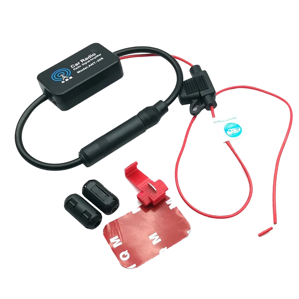 Universal Vehicle Car Radio FM Antenna Signals Amp Amplifier Booster Radio FM