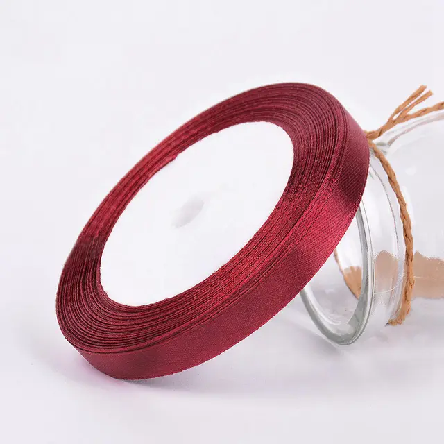 25Yards/Roll Grosgrain Satin Ribbons for Wedding Christmas Party Decorations DIY Bow Craft Ribbons Card Gifts Wrapping Supplies 15