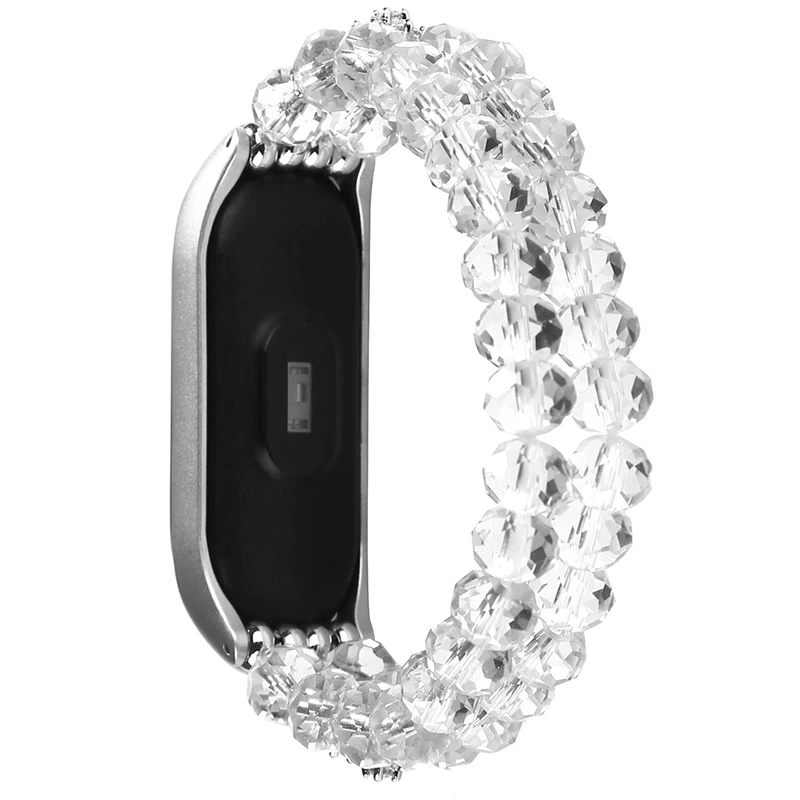Роскошный Кристальный женский ремешок для Xiao mi Band 3 4, розовые ремешки на запястье для mi Band 3 Band 4, аксессуары для замены, ремешок для девочки