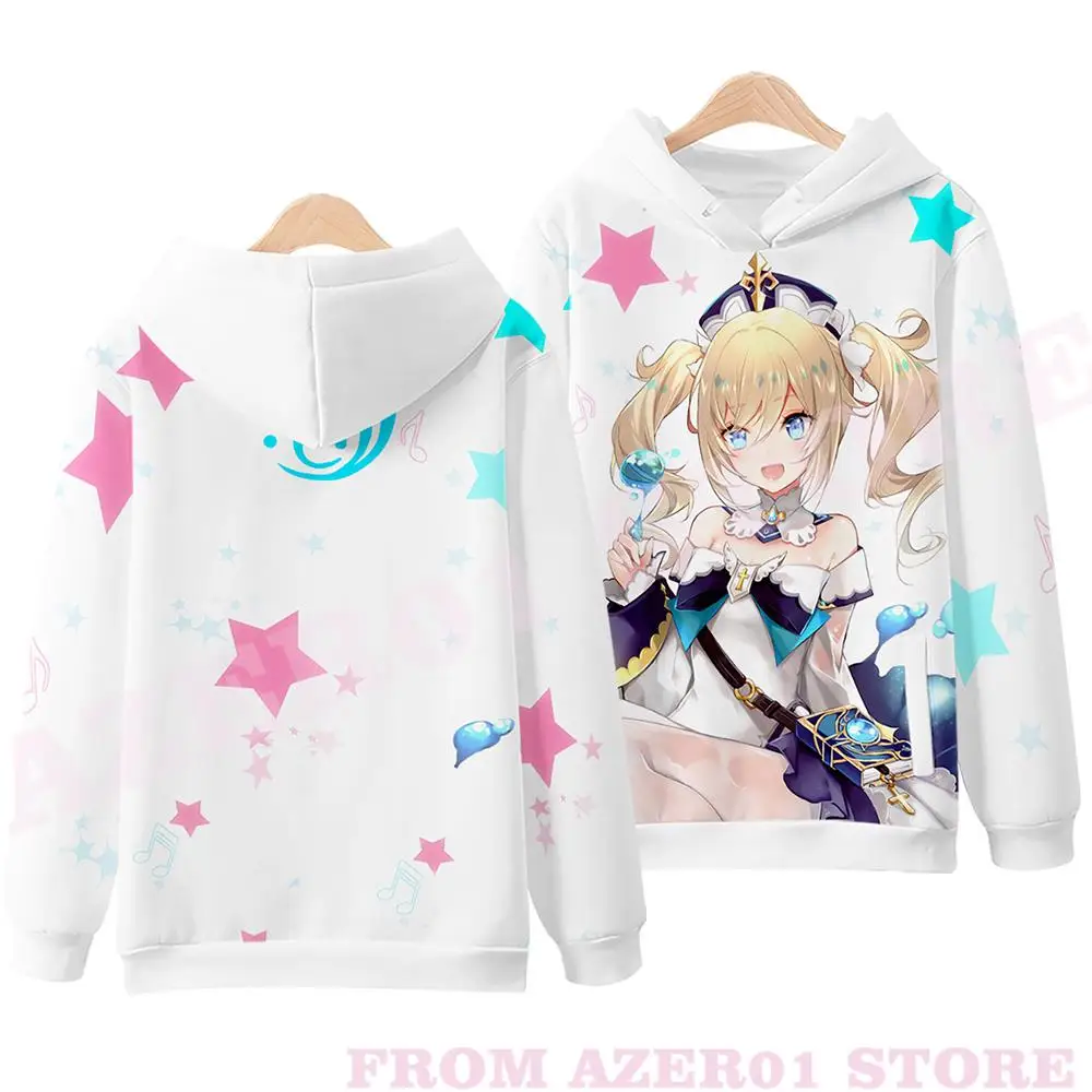 

Genshin Impact Barbara Gunnhildr 3D Print Hoodies Fall Winer Suit Hoodies Sportswear Harajuku Women/Men the hooded