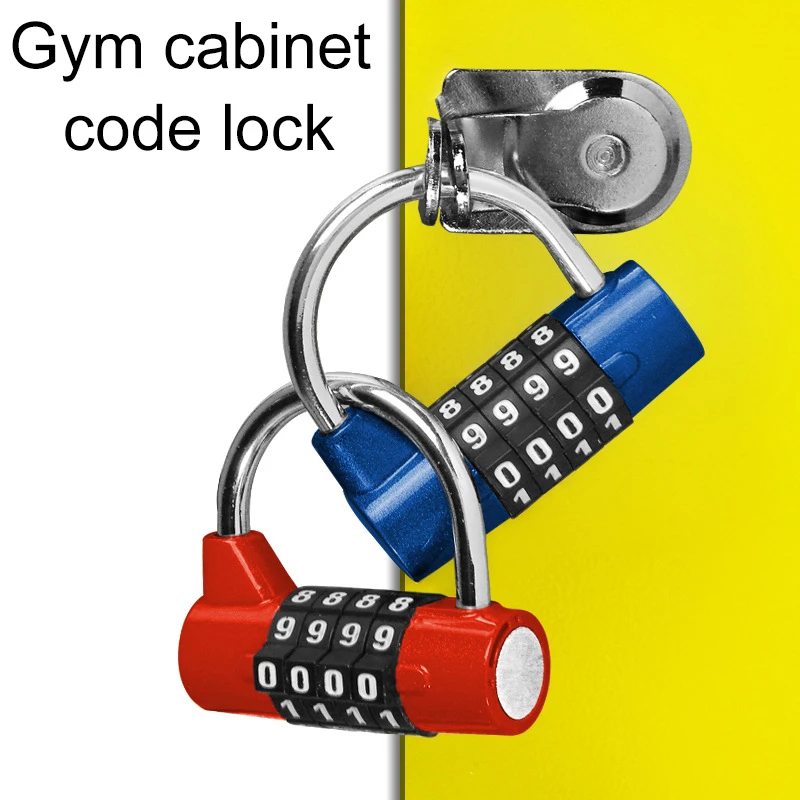 

Multifunctional 4 Digit Combination Security Padlock Gym Locker Luggage Drawer Closet Toolbox Door Lock Door Padlock