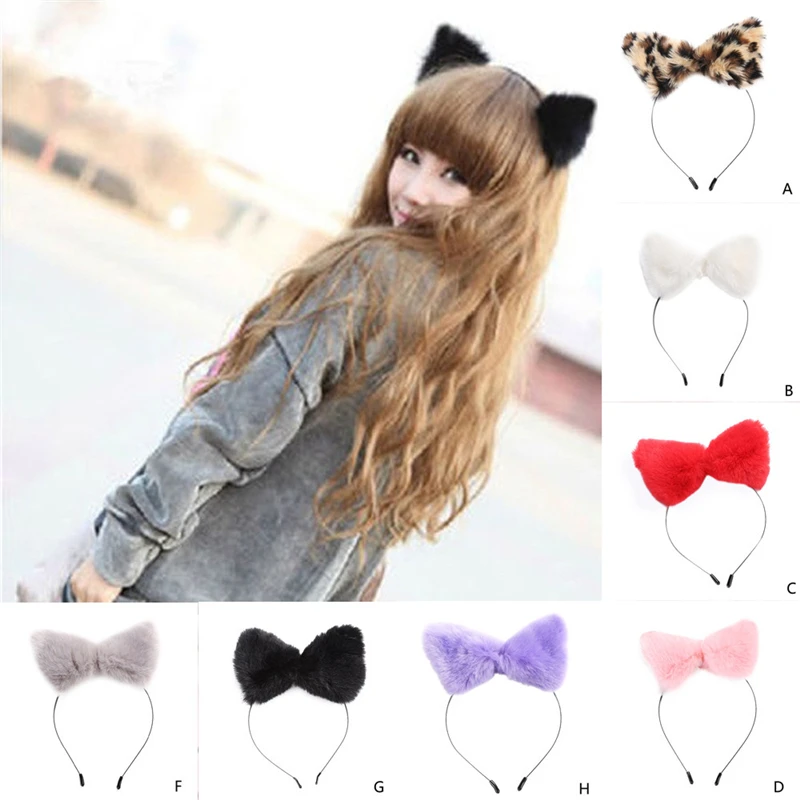 Cat Fox Ears Hairpins Women Fashion Night Party Headband Hair Clip Wearing Decorate Cosplay Anime Dance Hair Accessories 1111