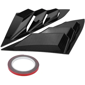 

Automobile Window Decoration Side Air Outlet Window Shutter Cover Rear Shutter Frame Vent for 2016-2019 Honda Civic