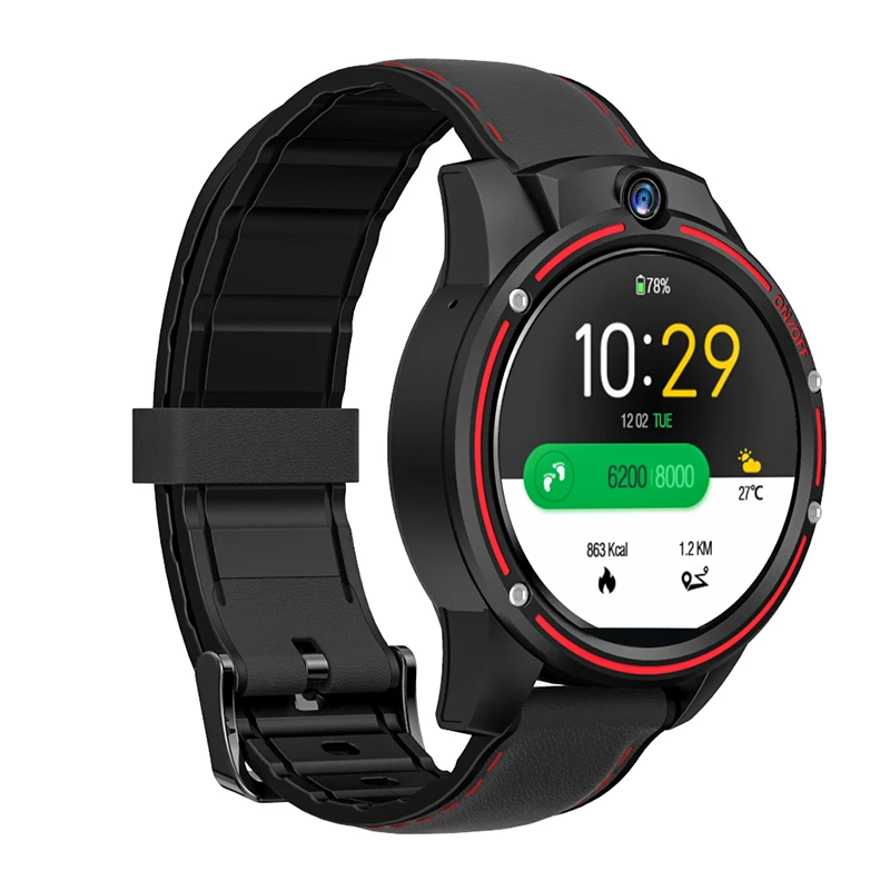 Dual Camera Smart Watch Android Phone 1.6 Inch 800Mah Battery GPS Maps Google Play Store Sports Smartwatch Man