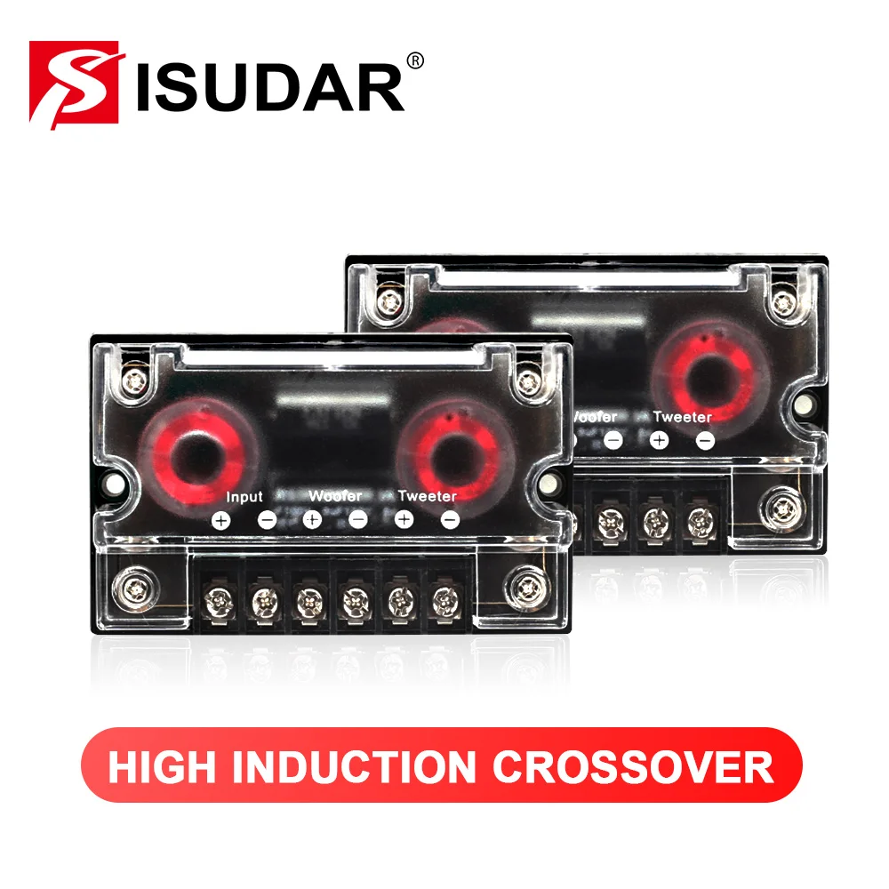 ISUDAR SU601 Car Component Speaker System 6.5 Inch 2 Way Vehicle Door Auto Audio Stereo Speakers Set HiFi With Tweeter Crossover