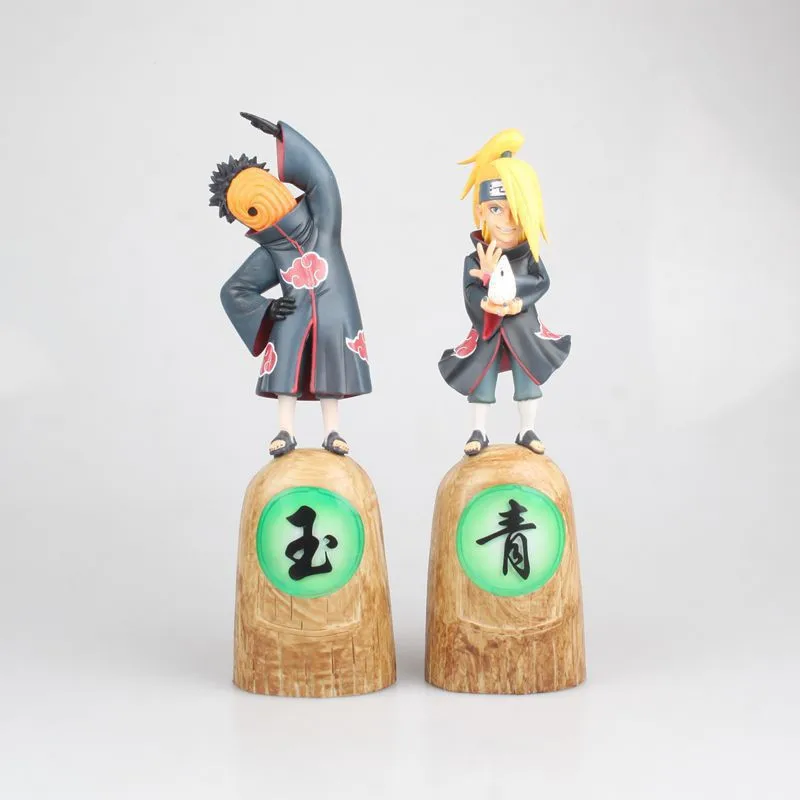 6 PCS Set Naruto0 Akatsuki Figure Tobi Deidara Uchiha Itachi Hidan Kakuzu Model