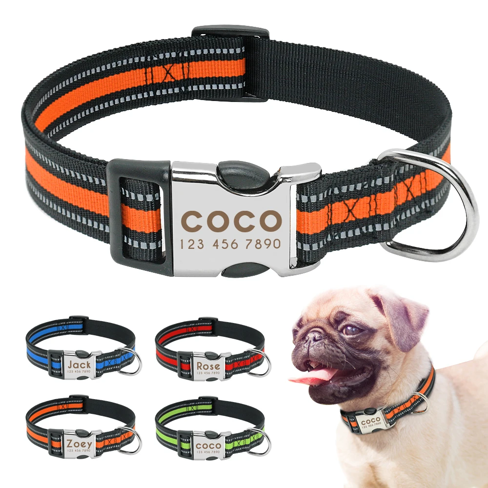 Customized Dog Collar Reflective