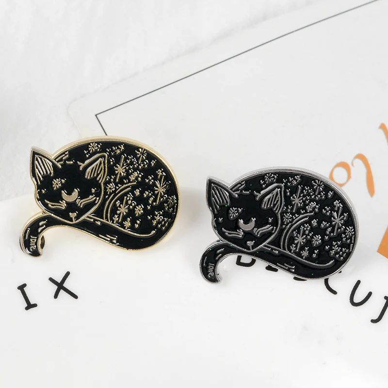Witch-Cat-Pins-Sailor-Moon-Luna-Black-Cat-Brooches-Sleeping-Cat-Badges-Witches-Jewelry-Halloween-Badges (2)