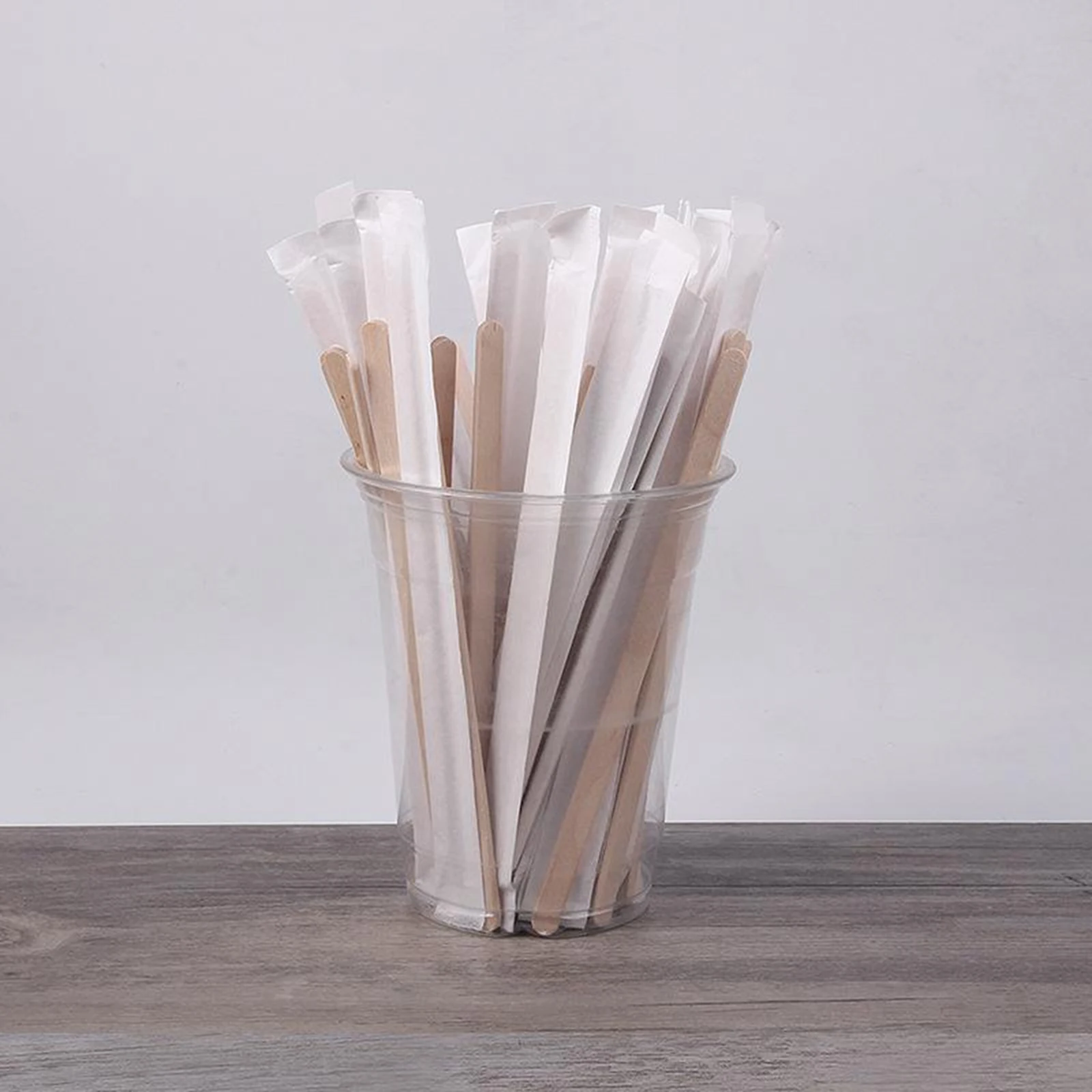 500pcs Wooden Coffee Tea Stirrers Craft Sticks Hot Corn Stick 5.5inch , Well Sealed