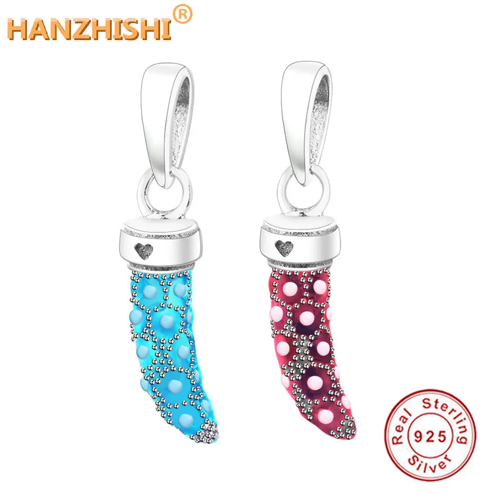 Fit Original Pandora Charm Bracelet Jewelry Making berloque 2018 New Summer 925 Sterling Silver Enamel Chili Dangle Beads | Украшения и