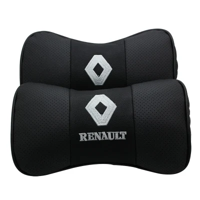 

car leather headrest neck pillow CAR STICKER for Renault Laguna 2 Captur Fluence Megane 2 3 Scenic Latitude Clio Car-Styling