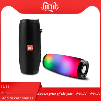 

Wireless Bluetooth Speaker Portable Speaker Bluetooth with LED Light Powerful High BoomBox Outdoor Bass HIFI TF FM Radio