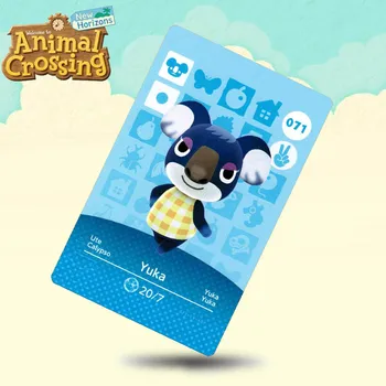 

071 Yuka Animal Crossing Card Amiibo Cards Work for Switch NS 3DS Games