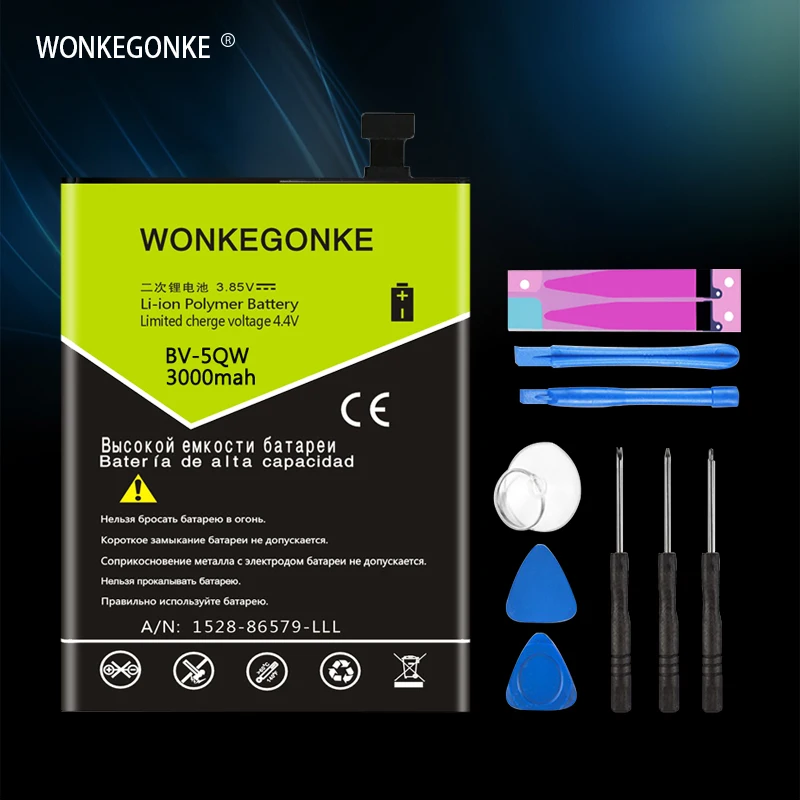 WONKEGONKE BV-5QW батарея телефона для Nokia Lumia 930 BV5QW батареи | Электроника