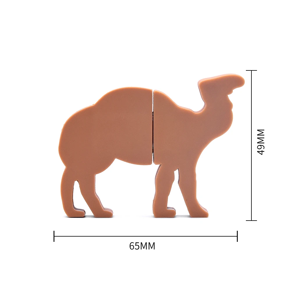 Креативный мультяшный микро USB флеш-накопитель 2,0 Mini Camel 128MB 32GB 64GB реальная емкость, фото-палка, флешка, объемный Подарочный диск для хранения