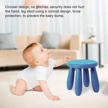 

7 Colors Thicken Plain Children Circular Stools Room Non-slip Bath Bench Child Stool Changing Shoe Stool Children Furniture