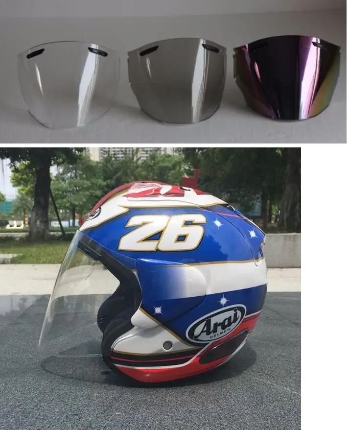 Arai R3 шлем мотоциклетный шлем с открытым мотокроссом размер шлема: S M L XL XXL, Опционный трехцветный объектив 26