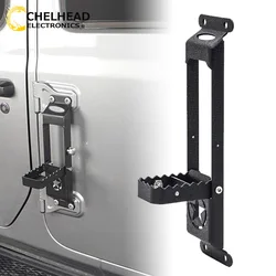 Door Hinge Step Foot Peg Folding Foot Pedal for Jeep Wrangler JK 2007-2018