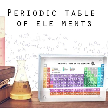 

Acrylic Periodic Table Of Elements Table Display, with Elements Kids Teaching Birthday Teacher's Day Gifts