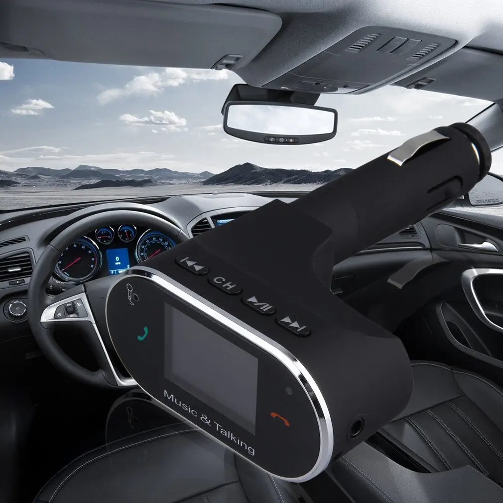 Автомобильный MP3 аудио плеер Bluetooth fm-передатчик беспроводной модулятор автомобильный комплект громкой связи ЖК-дисплей USB зарядное устройство для телефона