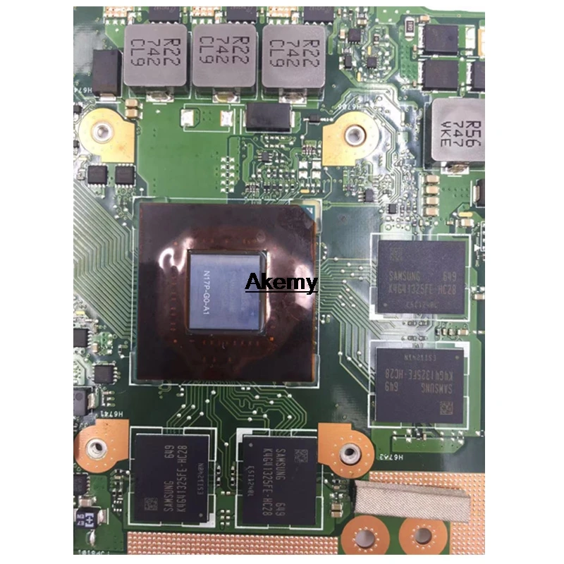 Для ASUS VivoBook Pro 15 N580G N580GD NX580G NX580GD материнская плата для ноутбука Mianboard с/GTX1050/4 GB I7-8750HQ