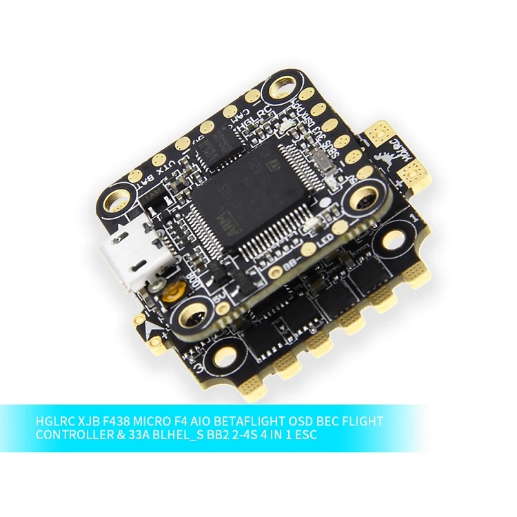 HGLRC XJB F438 4-в-1 esc RC quadcopter полета мотор контроллер для небольшой гоночный Дрон с видом от первого лица
