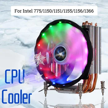 

CPU Cooler 6 Heat Pipes Cooling Fan Quiet Cooler 120mm Fan Radiator Heatsink Cooler for Intel 775/1150/1151/1155/1156/1366/2011