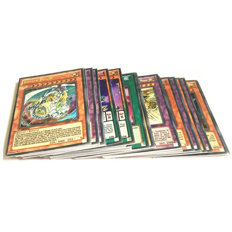 100 шт. аниме поединки монстров реквизит для косплея YU GI OH английская карта юмуто
