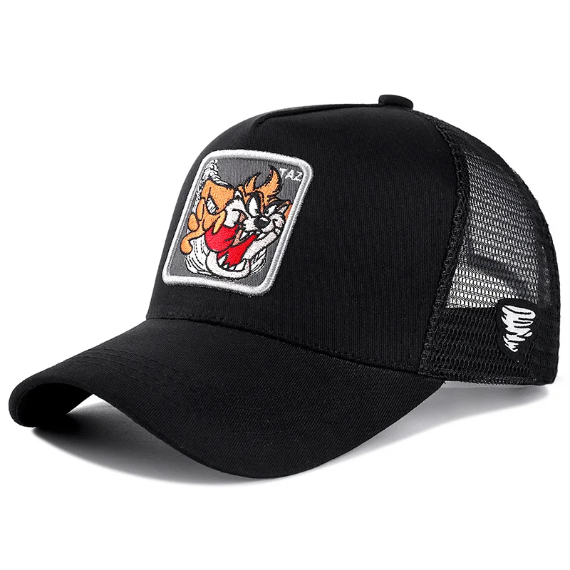 Бренд 12 стилей Dragon Ball Snapback cap хлопковая бейсболка для мужчин и женщин хип хоп папа сетчатая шапка бейсболка Прямая поставка - Цвет: TAZ BLACK