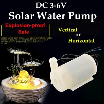 

Mini Micro Submersible Motor Pump Water Pumps DC 3-6V 100L/H Low Noise Horizontal Vertical For Industry Scientific Research