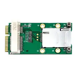 Мини-адаптер PCI Express для модуля 3g 4G с слотом USIM Mini PCI E для мини-переходная карта pci-e карта Поддержка 3g/4G WWAN LTE gps карта