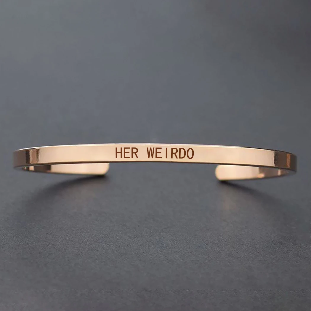 rose gold Черчилль Цитата "Never Give Up", "мотивационные Нержавеющая сталь браслеты с гравировкой цитатой жизни Ювелирные изделия Выпускной подарочные браслеты - Окраска металла: rose gold