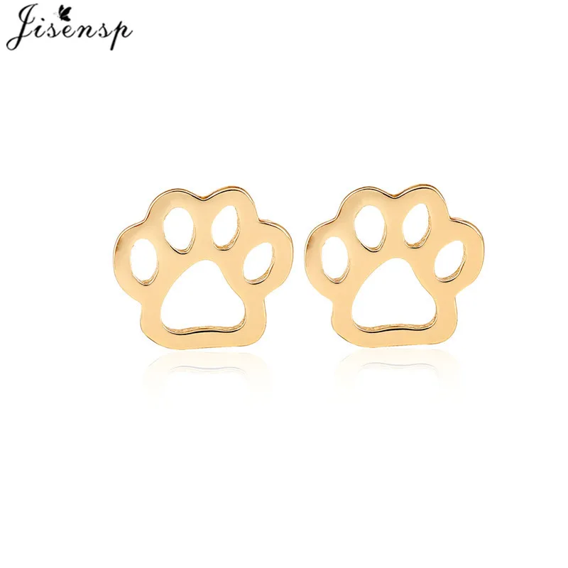 Animal Pet Paw Print Earrings Punk jewelry studs dog gifts boucle d'oreille femme 2017