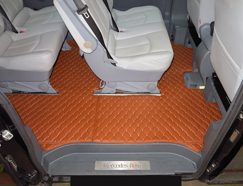Кожаный Автомобильный Коврик для mercedes benz v-class Viano Vito 2003- 2011 2010 2009 2008 2007 2006 2005 w639