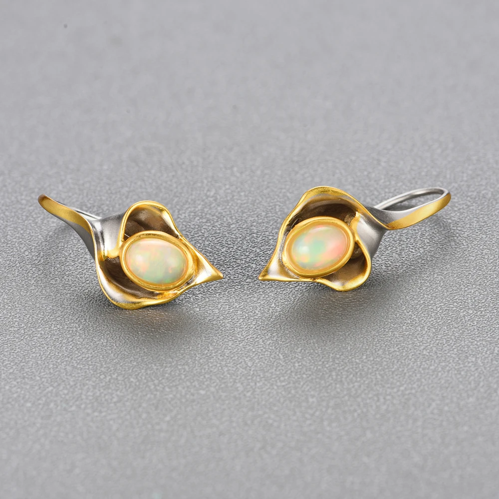 Top quality opal earrings natural gemstone fine jewelry 925 sterling silver unique design for girls fine jewelry tbj promotion Top quality opal earrings natural gemstone fine jewelry 925 sterling silver unique design for girls fine jewelry tbj promotion