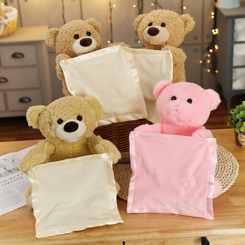 30cm Teddy Bear Play Hide Seek Lovely Stuffed Animal Baby Kids Birthday Xmas Christmas Gift Electric Plush Toy