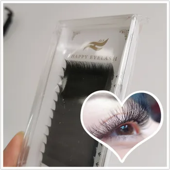 

0.05 0.07 0.10 0.12 0.15 0.20 0.25 BCD Curl 12 Rows/Tray 3D Volume Eyelash Extension Silk Mink False Fake Eyelash Extension