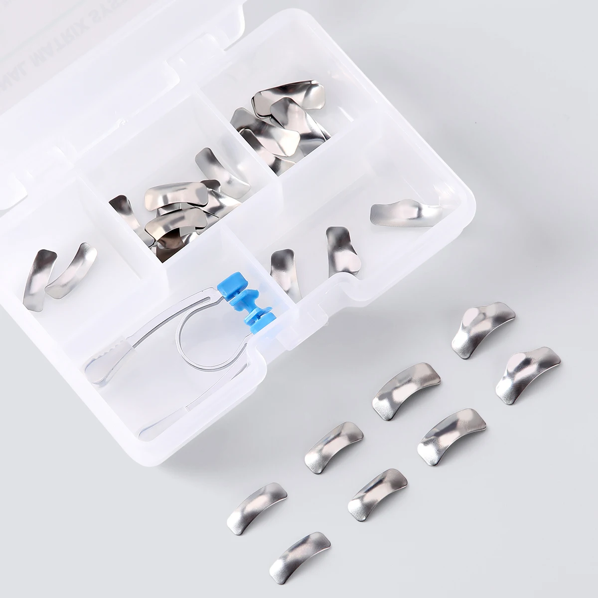 

Dental Sectional Contoured Metal Refill 30pcs + Sectional Clip A Dentist Tools Autoclavable