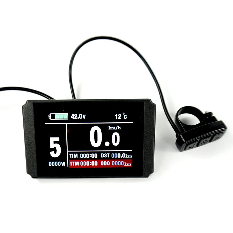 

Replacement Bike Display Panel Controller Cycling Kit Electric Bicycle 24V/36V/48V Durable E-Bike Accessories