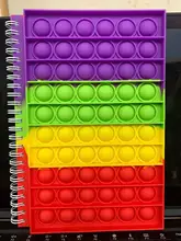 Pop Its – bloc notes pour enfants, 50 pages, livre d'écriture, jouet, sensoriel, fournitures éducatives