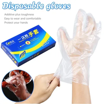 

50/100Pcs Food Plastic Gloves Disposable Gloves for Restaurant Kitchen BBQ Eco-friendly Food Gloves Fruit Vegetable Gloves 424#2