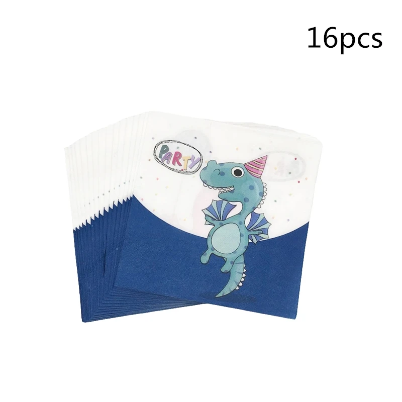 

Dinosaur Theme party paper plate/Cup/napkin/banner straw Tablecloth Balloon kid Birthday Party Decor supply Disposable tableware