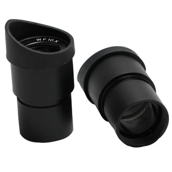 

2Pcs WF10X Stereo Microscope Wide-Angle Eyepiece 30mm Interface with Eye Mask Microscope Accessories