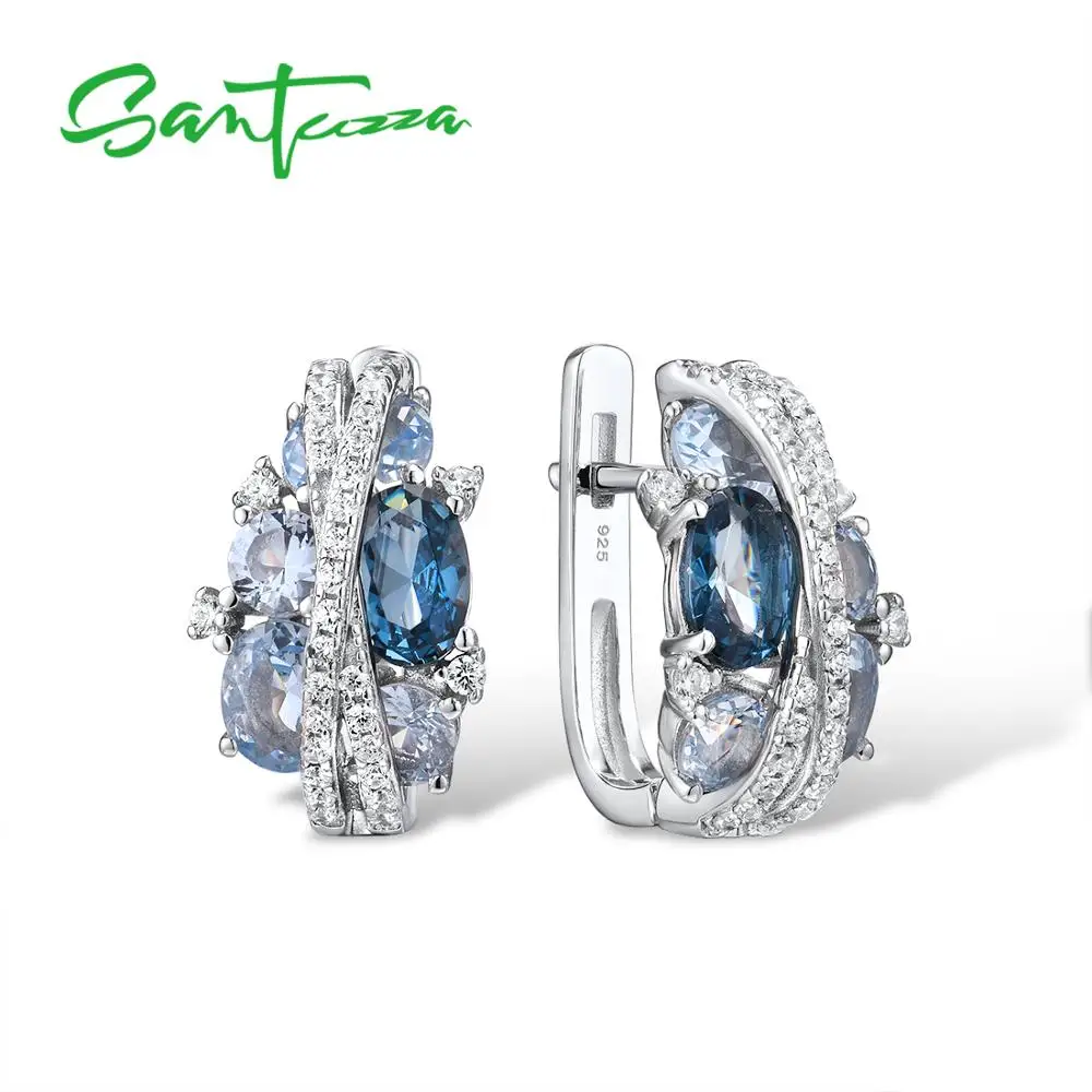 Boucles D'oreilles Argent 925 Tuscany Silver - Zircone Cubique - Style Minimaliste - Cadeau élégant