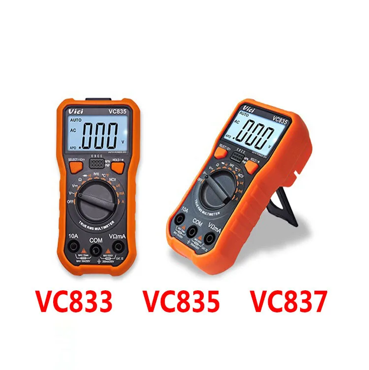 VICI Automatic Range Digital Multimeter VC833 VC835 VC837 Three A Half NCV Lighting
