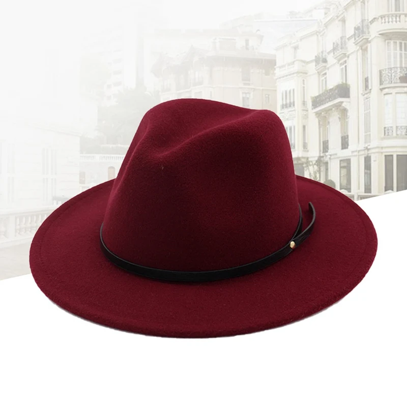 Мужские и женские зимние фетровые шапки, имитация шерсти, модные мужские шапки